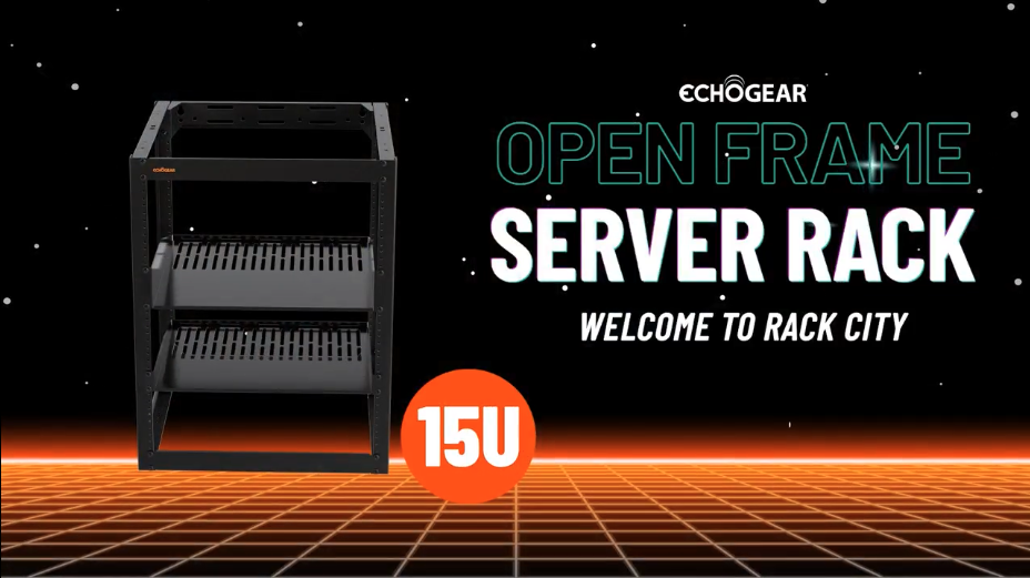 Amazon.com: ECHOGEAR 15U Open Frame Rack for Servers & AV Gear